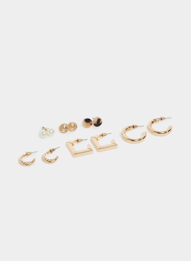 ستايلي طقم 6 أزواج أقراط متنوعة - Image 4